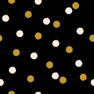 Vektör bej sarı noktalar siyah noktasız desen
