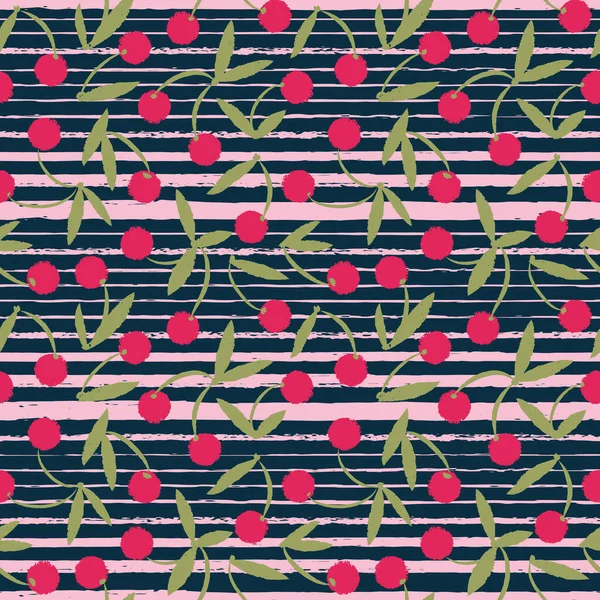 Векторно-зеленые розовые ягоды — стоковый вектор