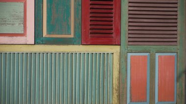 renkli ahşap duvar arka plan