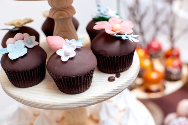 Barra de doces na cor marrom — Fotografia de Stock