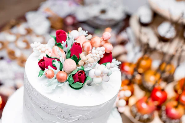 Magnifique gâteau de mariage — Photo