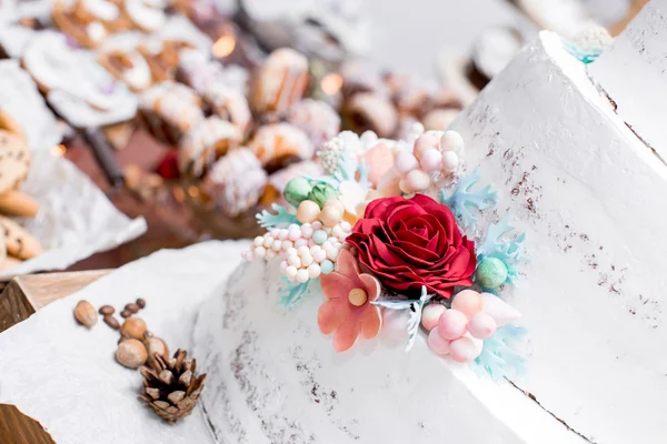 Hermoso pastel de boda — Foto de Stock