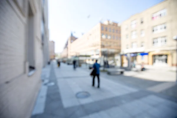 People walking on a city street — Stock Photo, Image