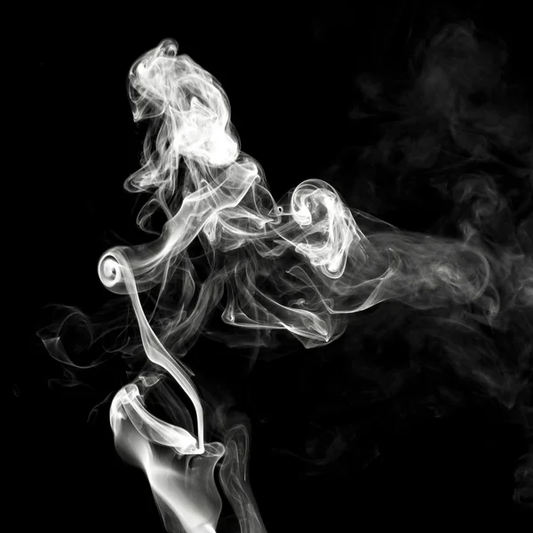 Rook op een zwarte achtergrond — Stockfoto