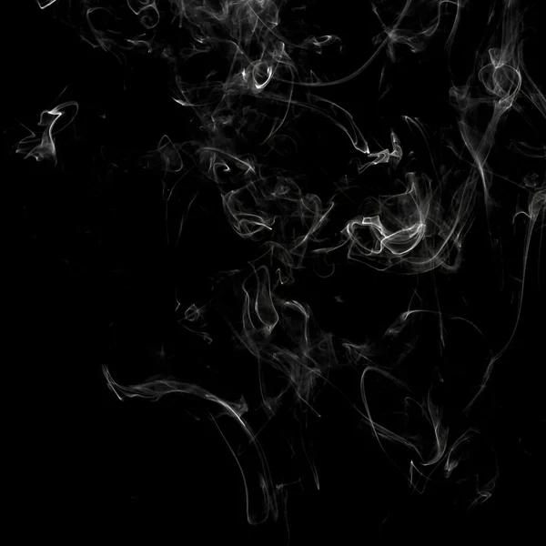 Dym na czarnym tle — Zdjęcie stockowe