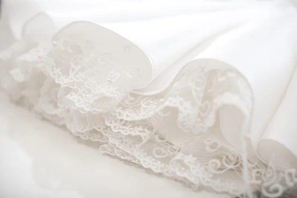 Wedding dress close up. — Stock Photo, Image