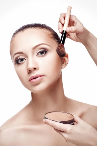 Makeup för brunetter — Stockfoto