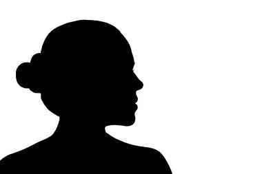 woman  silhouette shadow clipart