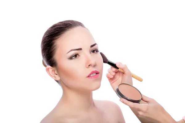 Makeup för brunetter — Stockfoto