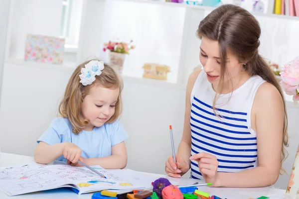 Moeder en dochter samen — Stockfoto