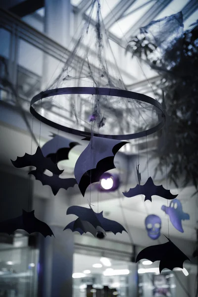 Black paper bats — Stock Photo, Image