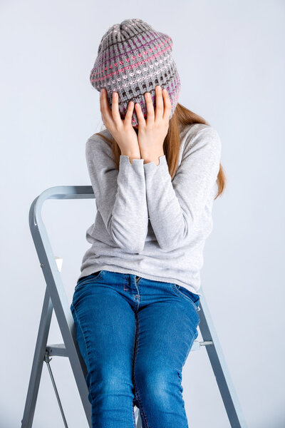 child girl wearing hat