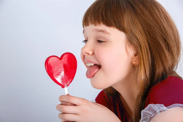 Día de San Valentín niña — Foto de Stock