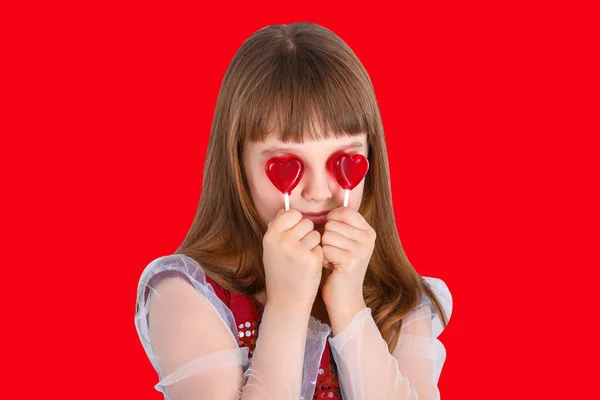 Día de San Valentín niña — Foto de Stock