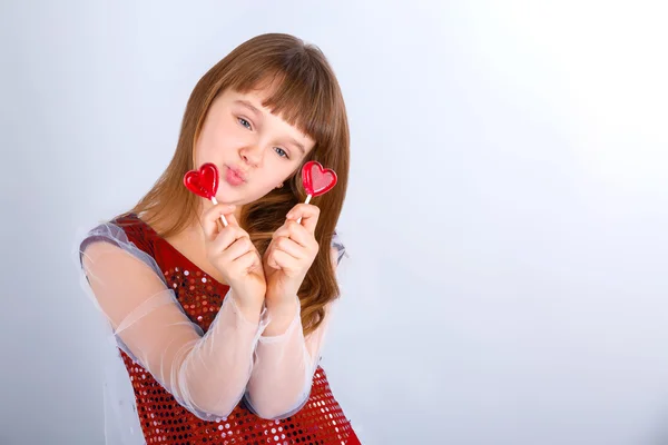 Chica de San Valentín —  Fotos de Stock