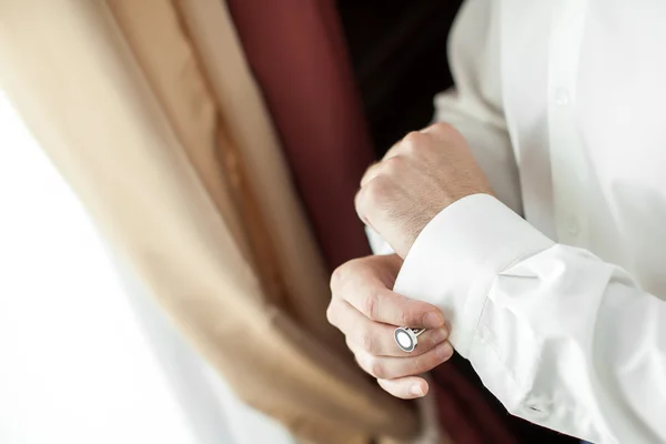 Bruidegom op wedding — Stockfoto
