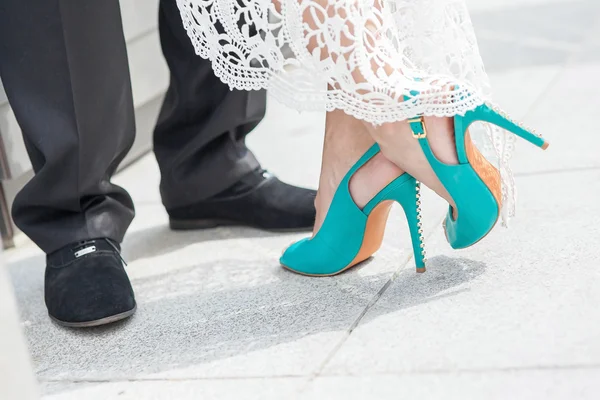 Wedding Bride's Shoes — Stock Photo, Image