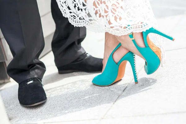 Wedding Bride's schoenen — Stockfoto