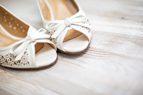 Sapatos de noiva de casamento — Fotografia de Stock