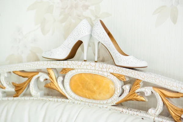 Весілля нареченої взуття — стокове фото