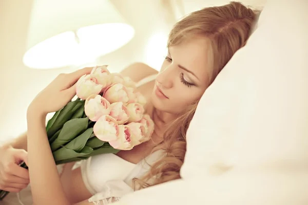 寝室の花嫁 — ストック写真