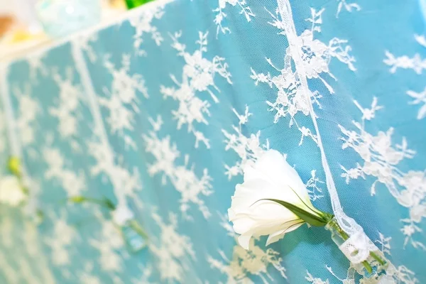 Pernikahan dekorasi biru — Stok Foto