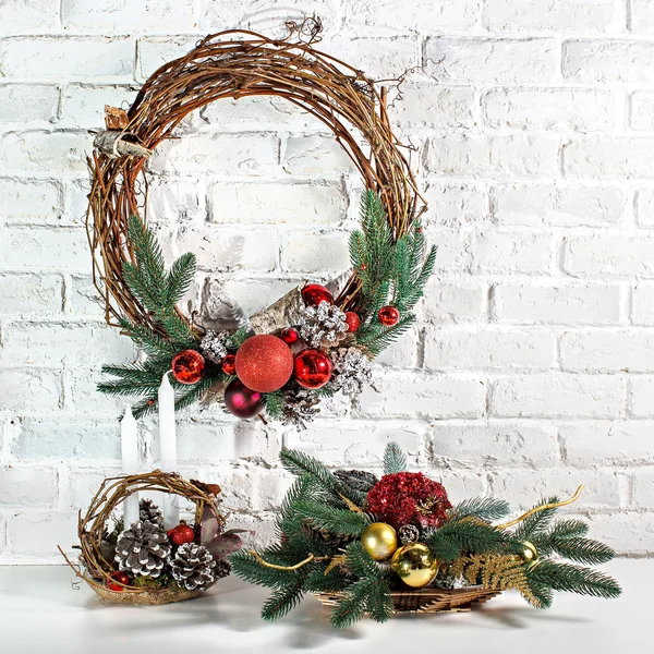 The Christmas wreath — Stock Photo, Image