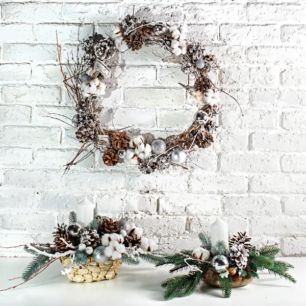The Christmas wreath — Stock Photo, Image
