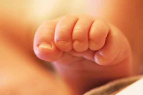 Primer plano del pie del bebé — Foto de Stock