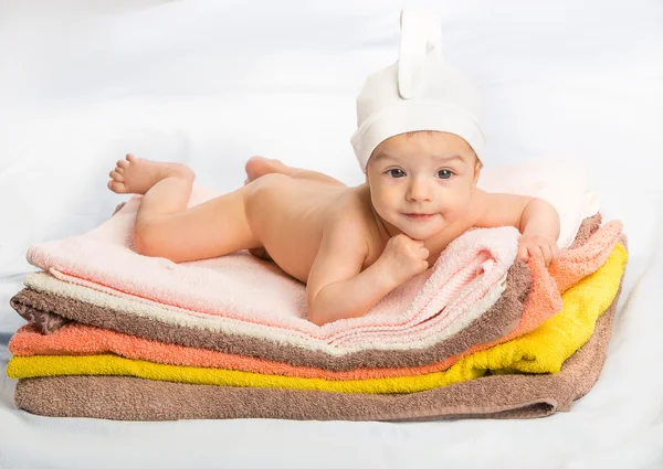 Dziecko na ręczniki — Zdjęcie stockowe