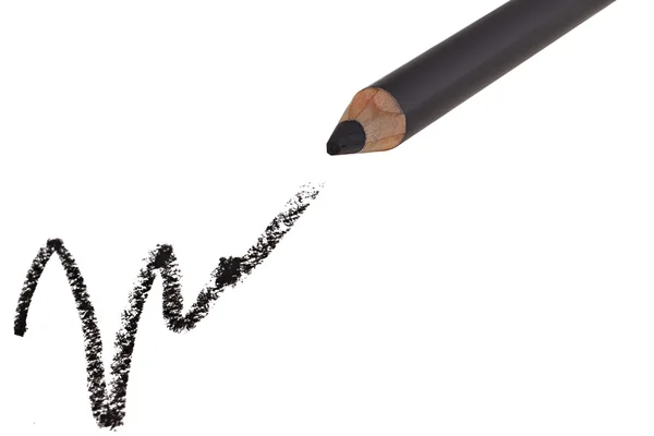 Cosmetic pencil and stroke — Stock Photo, Image