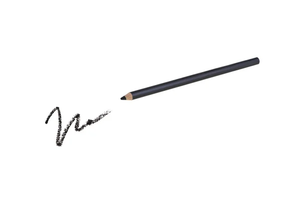 Cosmetic pencil and stroke — Stock Photo, Image