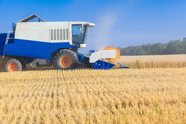 Combine harvester working — Stock Photo, Image