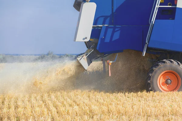 Combine harvester working — Stock Photo, Image