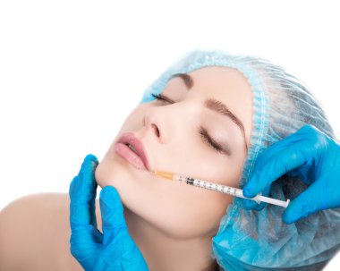kadın Botox enjeksiyonu alma