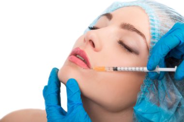 kadın Botox enjeksiyonu alma
