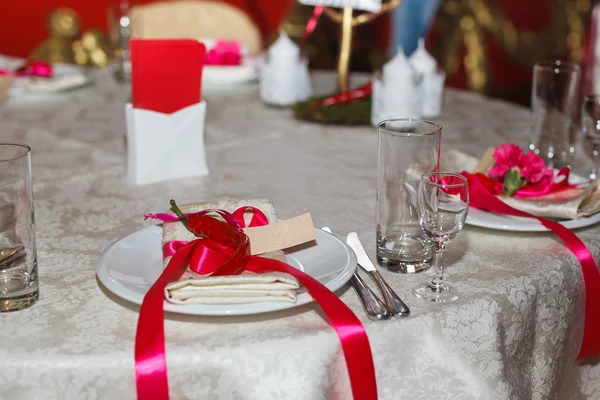 Napkin on the table — Stock Photo, Image