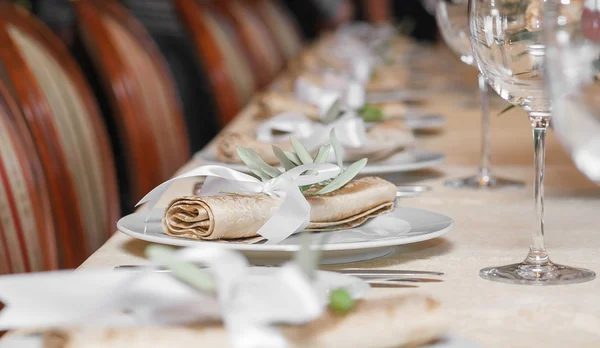 Napkin on the table — Stock Photo, Image