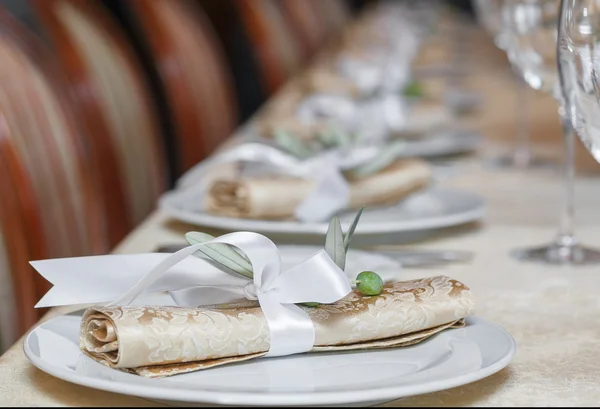 Napkin on the table — Stock Photo, Image