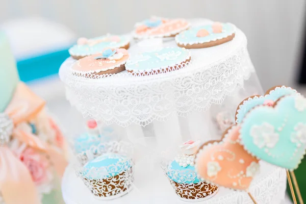 Barra de doces azul — Fotografia de Stock