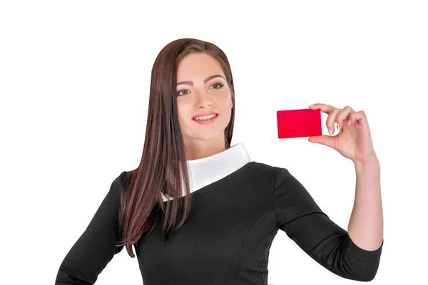 Bedrijfscreditcard vrouw bedrijf — Stockfoto
