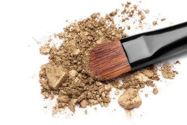 üzerinde göz farı makyaj fırça