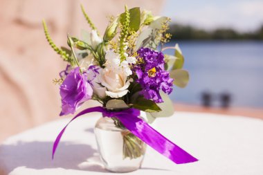 parlak düğün buketi