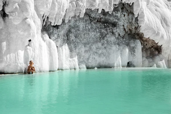 Teraszok, Pamukkale, Törökország — Stock Fotó