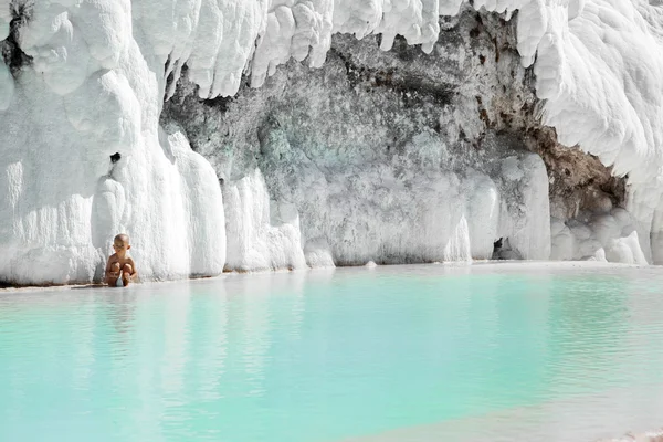 Teraszok, Pamukkale, Törökország — Stock Fotó