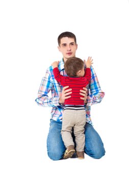 babası ile küçük oğlu