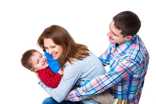 Parents playing with son — Stock Photo, Image