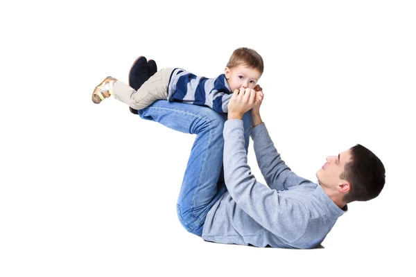 Vater mit kleinem Sohn — Stockfoto