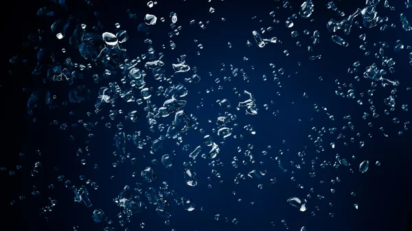 Gotas sobre fondo oscuro — Foto de Stock