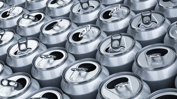 Soda cans 3D illustration — Stock Photo, Image